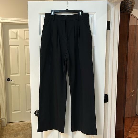 Farm Rio black low rise wide leg pants. Size large. NWT - Picture 1 of 9